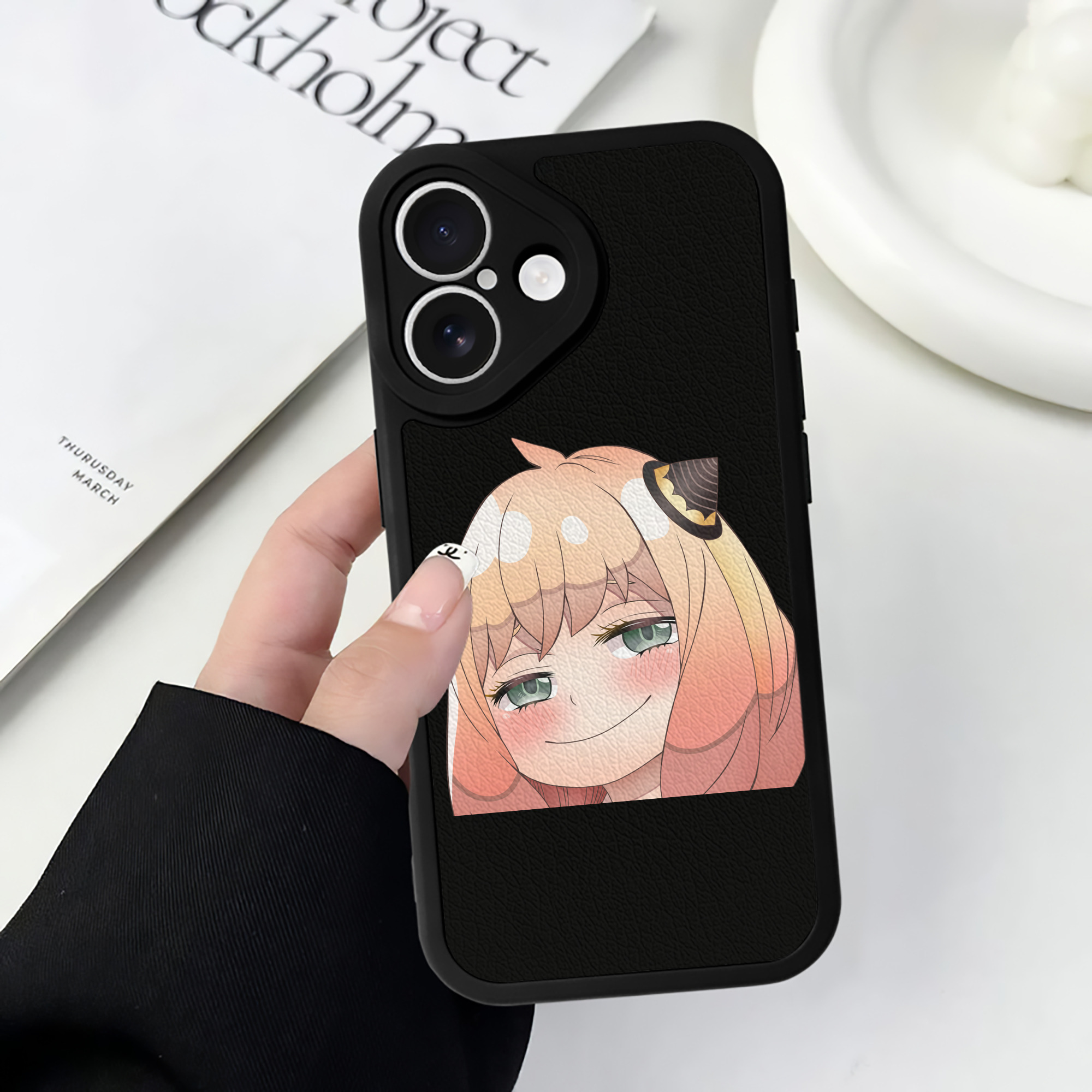 （画像用） SPY×FAMILY间谍家家酒 【iPhone 16シリーズ対応】シリコンスマホケース（レザー調） 材質：シリコン